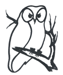 Eulen-Logo Haus auf Amrum